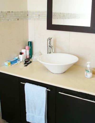 bathroom sink and cabinet